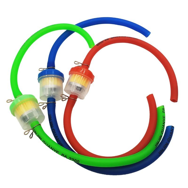 3 Renk Evrensel 6mm Mıknatıs Gaz Yakıt Filtresi Benzin Temizleyici Benzin Boru Hortum Hattı Motosiklet ATV Pit Dirt Quad Scooter