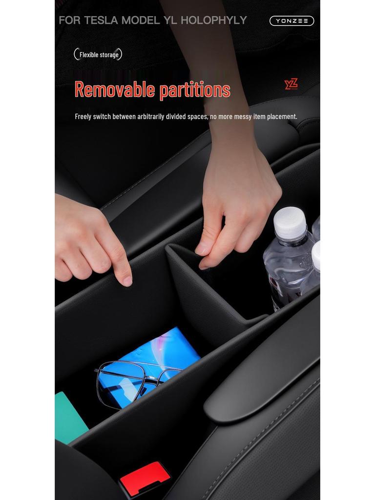 Tesla Model Y Six-Seater Second Row Middle Aisle Storage Box - Interior Accessory