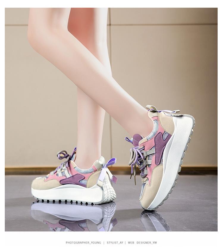 Damen-Sneaker aus atmungsaktivem Mesh im koreanischen Stil - Sommer 2025 Lässige Laufschuhe für Damen