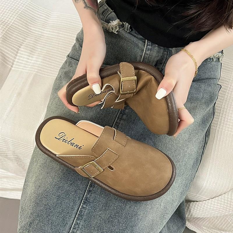 Fashion House Slippers Fashion Summer Girls Flat Slippers Outdoor Children's Causal Slip-on Shoes Boys Beach Versatile Open-toe
