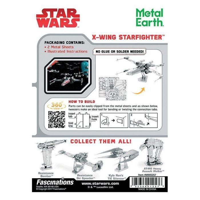 Métal Earth - Maquette 3D métal Star Wars X-Wing Star fighter