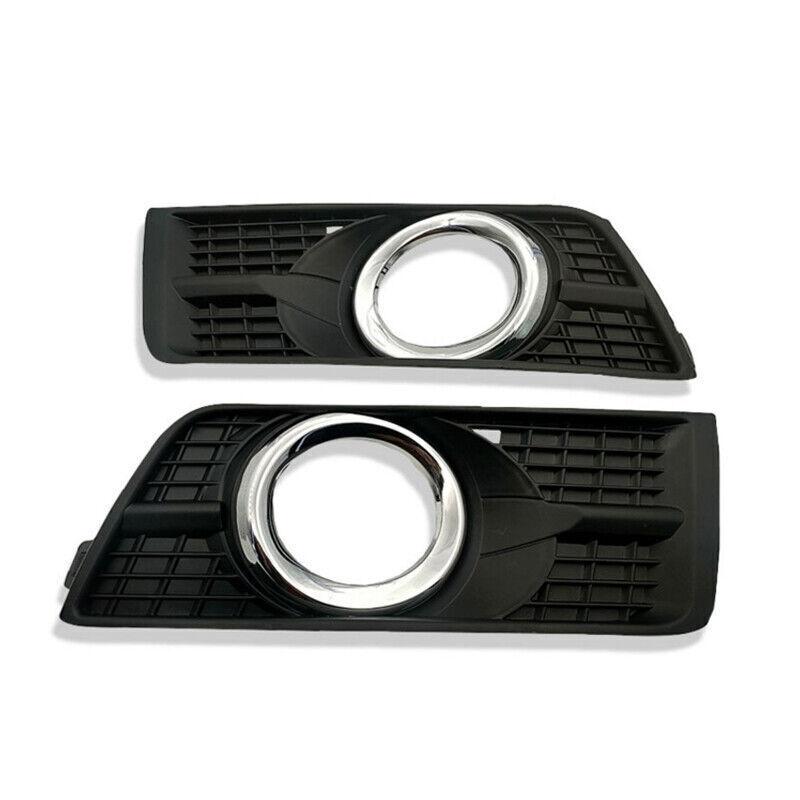 Pair Front Fog Light Cover Bezel Trim Chrome For 2010-2016 Cadillac SRX