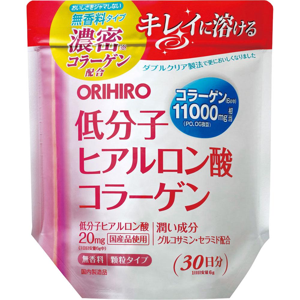 

Orihiro Low-Molecular-Weight Hyaluronic Acid Collagen Pouch Type 180g Beautiful skin Collagen 1