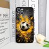 Creative Lightning Football Printed Phone Case for iPhone 17 16 12 11 14 13 15 Pro Max Mini XS MAX XR 7 8 14Plus TPU Soft Cover