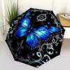 1pc Butterfly Mandala Design Automatic Open/Close Umbrella - Compact Travel Umbrella, Durable Construction, Fashionconscious Yy251208131