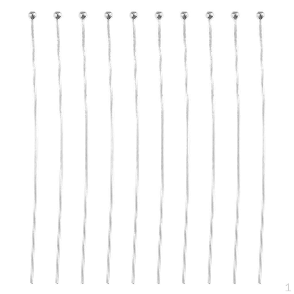 

10 Pieces 925 Sterling Sliver Round Ball - Sliver, 45mm