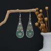 Retro Ethnic Tassel Dangle Earrings with a Cute and Artistic Flair