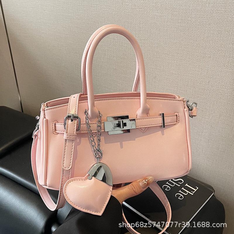 This Year's Popular Handbag Women's 2025 New Foreign-style Oil Wax Leather Messenger Bag Niche Design Shoulder Messenger Bag