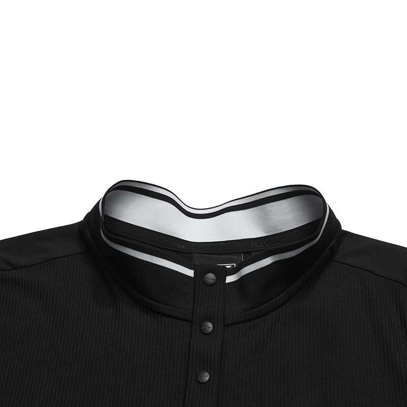 Fila Golf Series Fashionable Minimalist Comfortable Short Sleeve Polo Shirt Women Tops Deep-Black A11W625114FBK