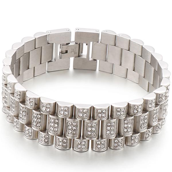 

Хип-хоп широкий ремешок для часов 18 мм, браслет-цепочка на руку для мужчин, золотой цвет, ювелирные изделия из нержавеющей стали, браслеты-подвески для женщин и дам 20CM