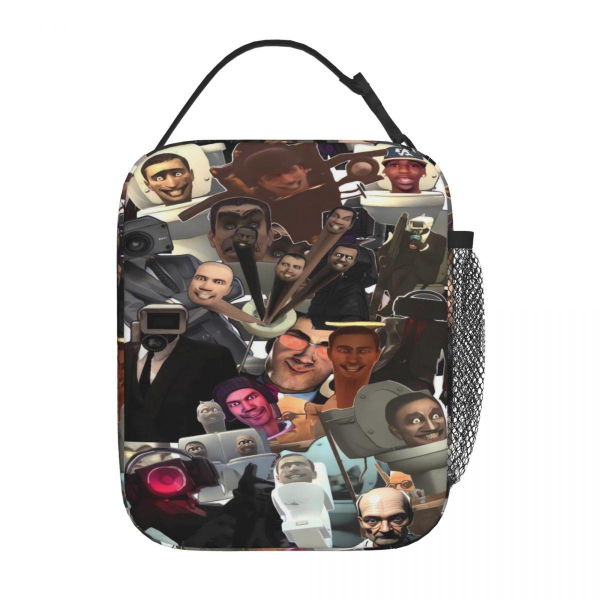 Lunchtas Skibidi Toilet Speakerman Lunchbox Voor Unisex Buiten Picknick Draagbare Geïsoleerde Koeltas Print Thermische Lunchtassen One Size