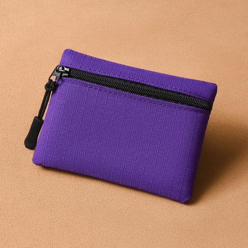 Mini-Wechselbeutel, einfach und tragbar, hochwertige Stoffaufbewahrung, Reißverschluss, kleine Geldbörse, Kartenetui, Münzbeutel für Studenten und Kinder.