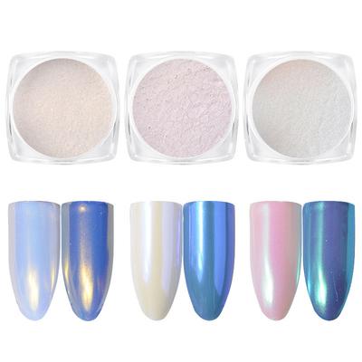 1 PC Nail Art Decoration Pearl Diamond Mirror Powders Shimmer Neon Shell Magic Nail Glitter Acrylic Powder Chrome Nail Pigment