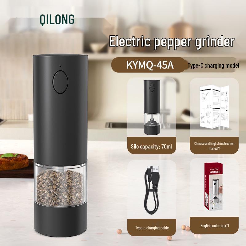 Molinillo Eléctrico de Pimienta y Sal con Sensor de Gravedad para Uso Doméstico