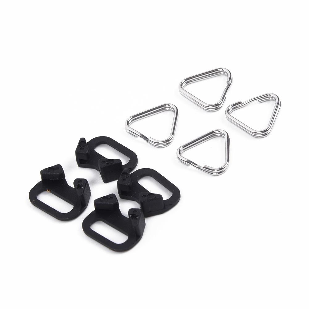 2 Pairs Of 4 Sets Triangular Rings Camera Shoulder Strap For 2MM Aperture