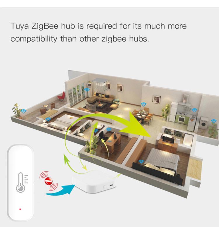 Graffiti Smart WiFi Temperature and Humidity Sensor for Home