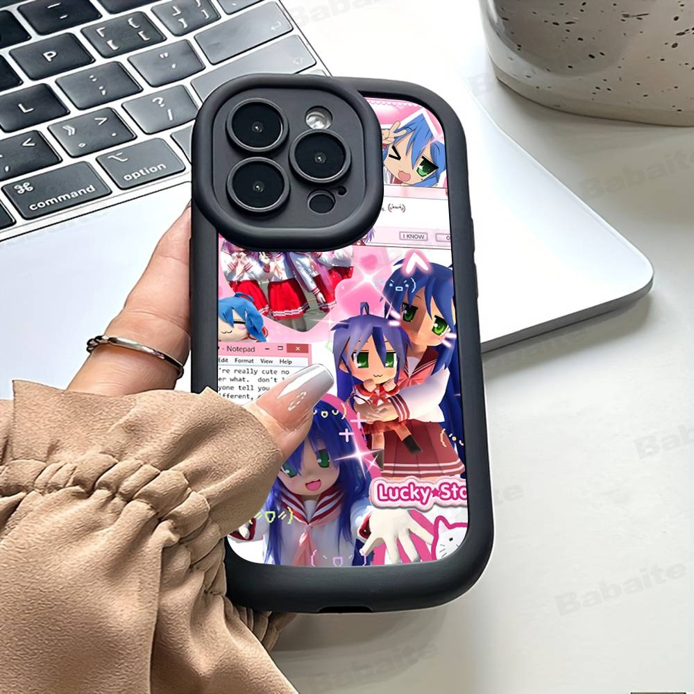 

K-Konata Izumi Lucky S-Star TPU Phone Cover For Iphone 17 16 15 14 13 12 11 Pro Max Plus Case Cover iPhone 11 pro
