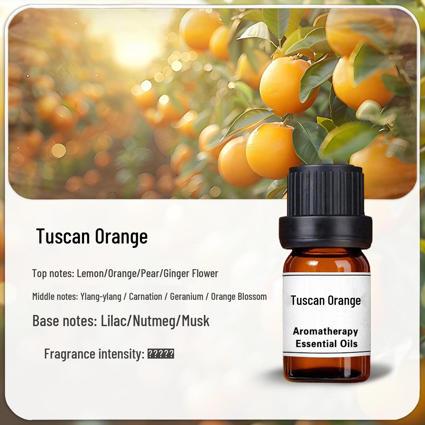 Tuscany Orange Aroma Diffuser Humidifier with Essential Oil Samples Tuscany Orange