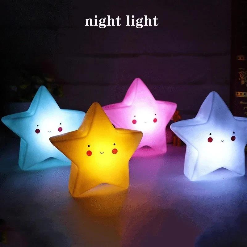 Mini LED Nachtlicht Cartoon Fantasy Stern Mond Innenbeleuchtung Nachttischleuchte Babyzimmer Dekoration Kindergeschenk Spielzeug Nachtlampe