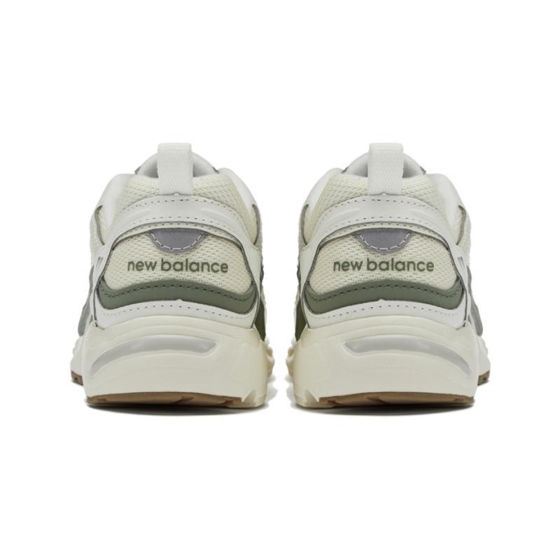 New Balance NB 878 Cushioning Anti-Slip And Wear-Resistant Low-Top Running Shoes Ecru Children Aged 3-7 Years Old