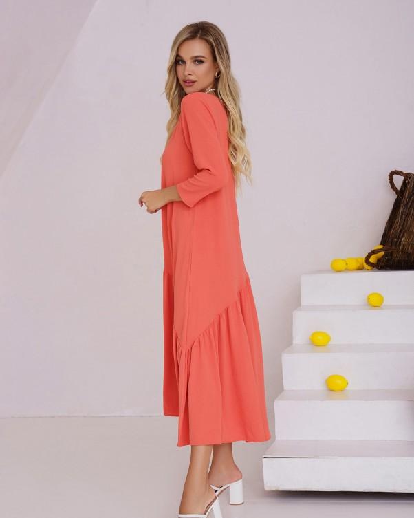 Lockeres Kleid mit unteren Volants ISSA Plus