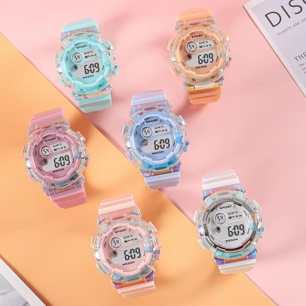 Luminous Dial Sports Kids Watches Waterproof Electronic Wristwatch Sports Clock Boys Girls