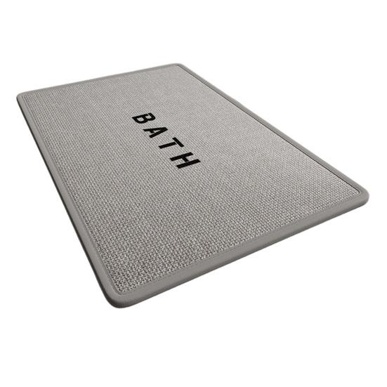 Huaqianguhh Minimalist Bathroom Rug, Absorbent Non-Slip Floor Mat, Rectangular Door Mat for Home Entrance Bedroom Living Room