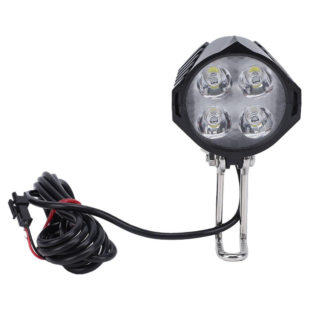 Faro Elettrico Nero per Bicicletta per Sistemi di Motore Centrale BBS01 / BBS02 / BBSHD per la Guida Notturna