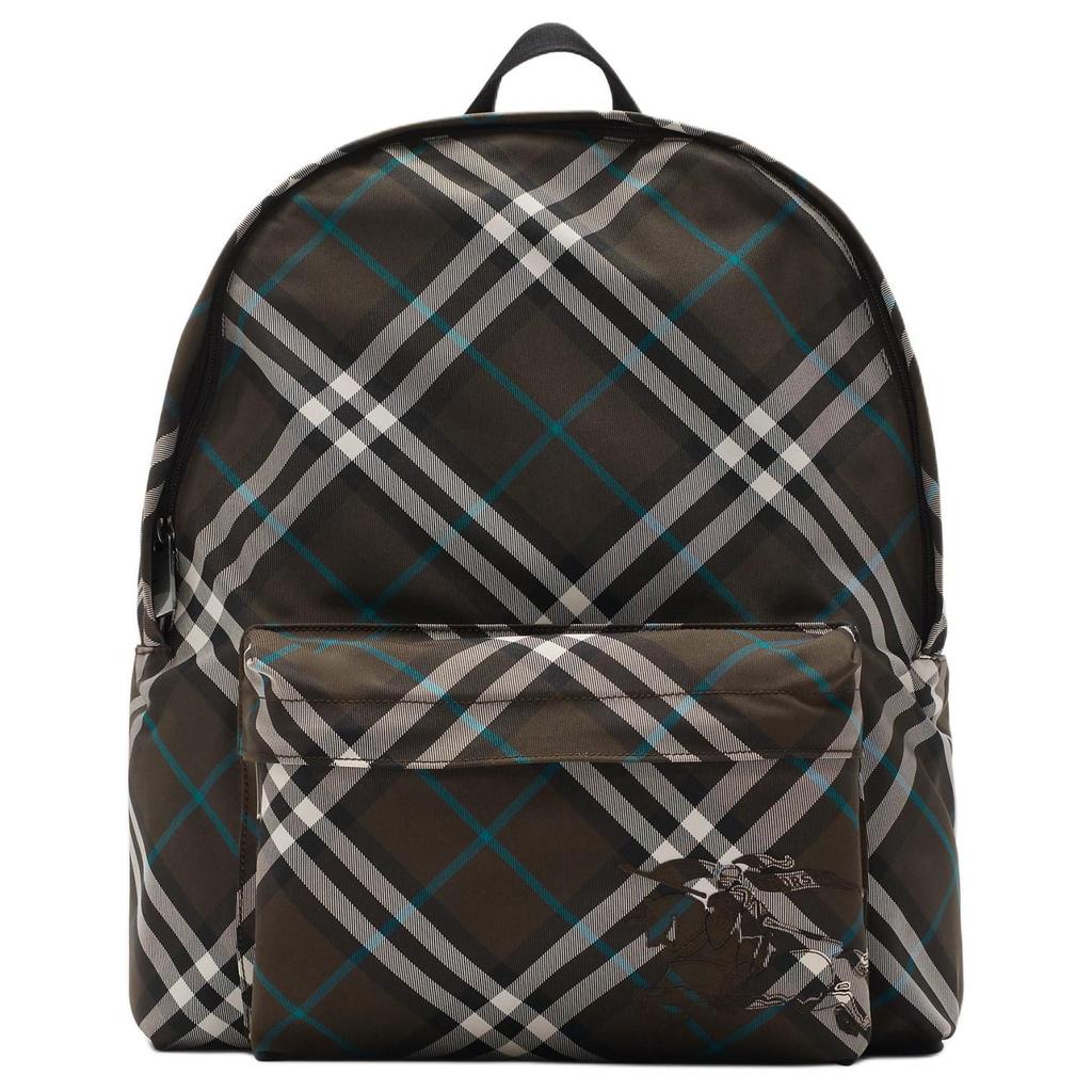 Burberry Polyester Backpack Men's Gray 81022381
