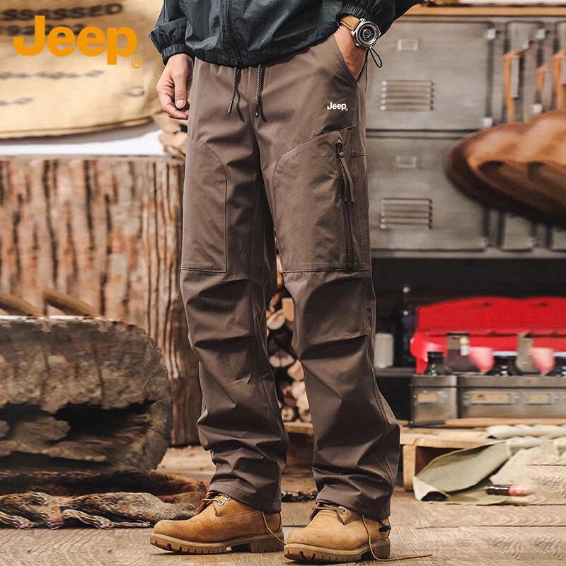 Jeep Men's Straight-Leg Cargo Pants