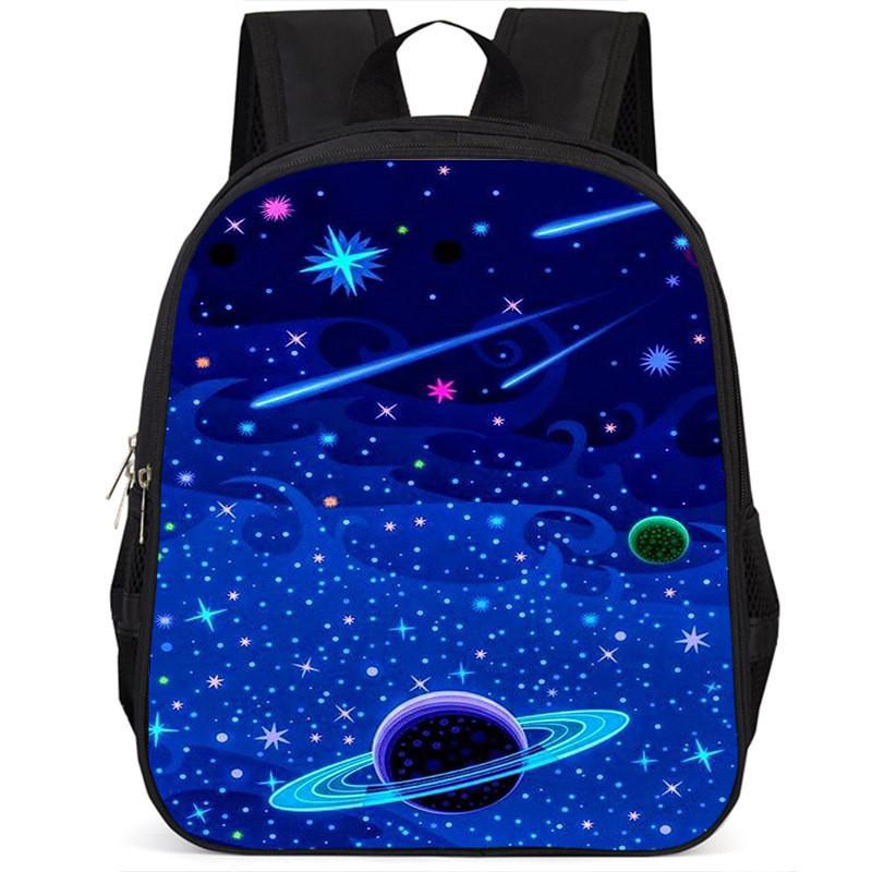Spacious 15-inch Lightweight Oxford Cloth Backpack For Kids Unisex School Bag