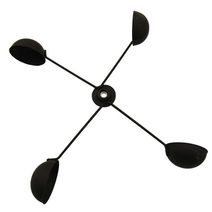 Girouette de jardin - wenko - chat - hauteur 170 cm - matériau résistant aux intempéries - indicateurs n-s-w-o