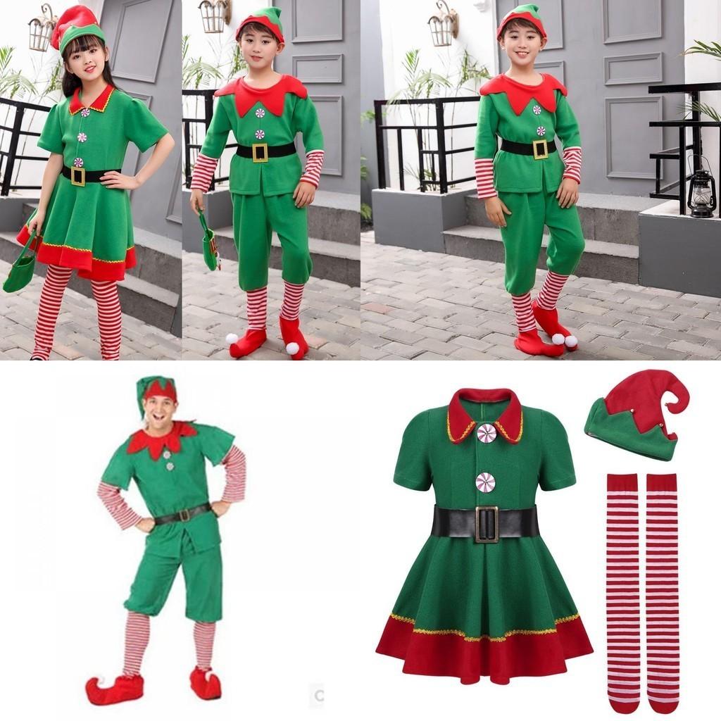 Enchanting Green Elf Santa Claus Costume For Adults And Kids Perfect For Holiday Spirit Events