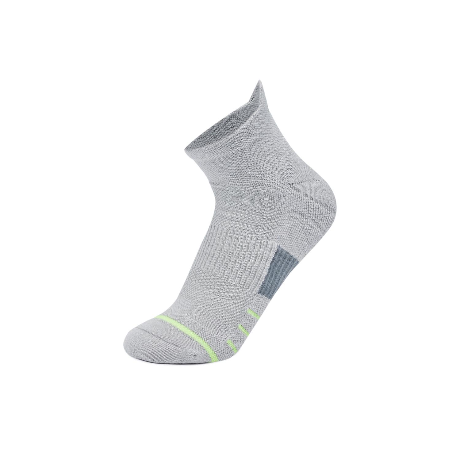 Li Ning Fitness Series Running Socks Unisex 1 Pack Stone Gray AWSU109-3 L