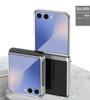 Electroplated Hard PC Folding Case For Samsung Galaxy Z FLIP 8 7 FE 6 5 4 3 Flip8 5G Plating Bumper Clear Cover