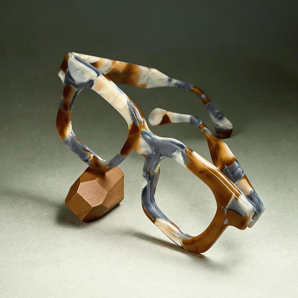 Acetate Glasses Frame Man Woman Eyewear Square Myopia Reading Eyeglass Frames Retro Prescription Personality