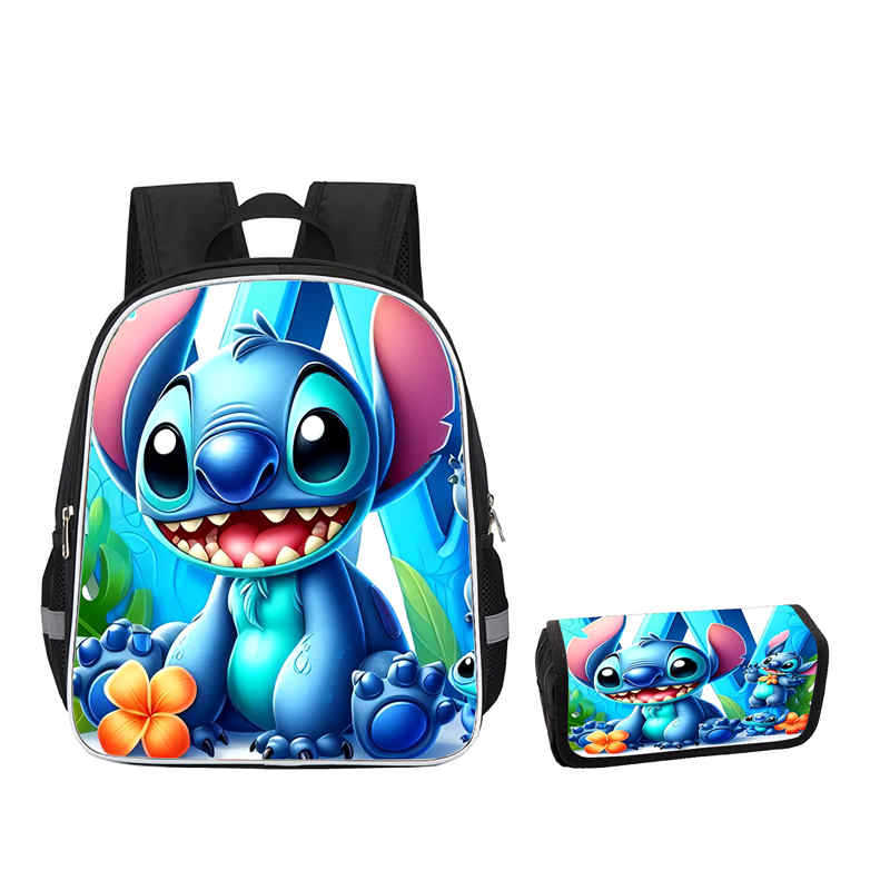 Stitch Combination Set Peripheral Backpack Men'S And Women'S Pencil Bag