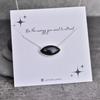 Genuine Black Onyx Necklace Sterling Silver Handmade Necklace Black Gemstone Necklace Onyx Necklace for Women Bridesmaid Jewelry
