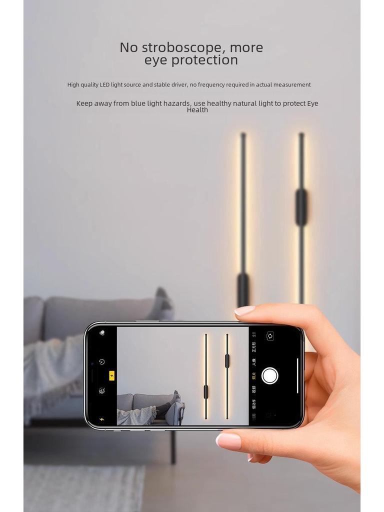 Punch-Free Smart Wall Light with Hand Sweep Switch for Bedroom and Hallway