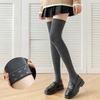 Long Socks Thigh High Stockings Silicone Nonslip Knee High Sock Grey Women Stockings Jk Girls Thigh High Socks Autumn Winter New