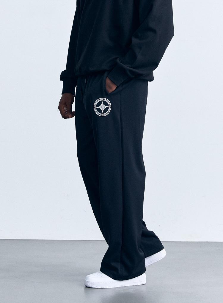 AIRIT Backcronim Wide Pants Am9099 Bk
