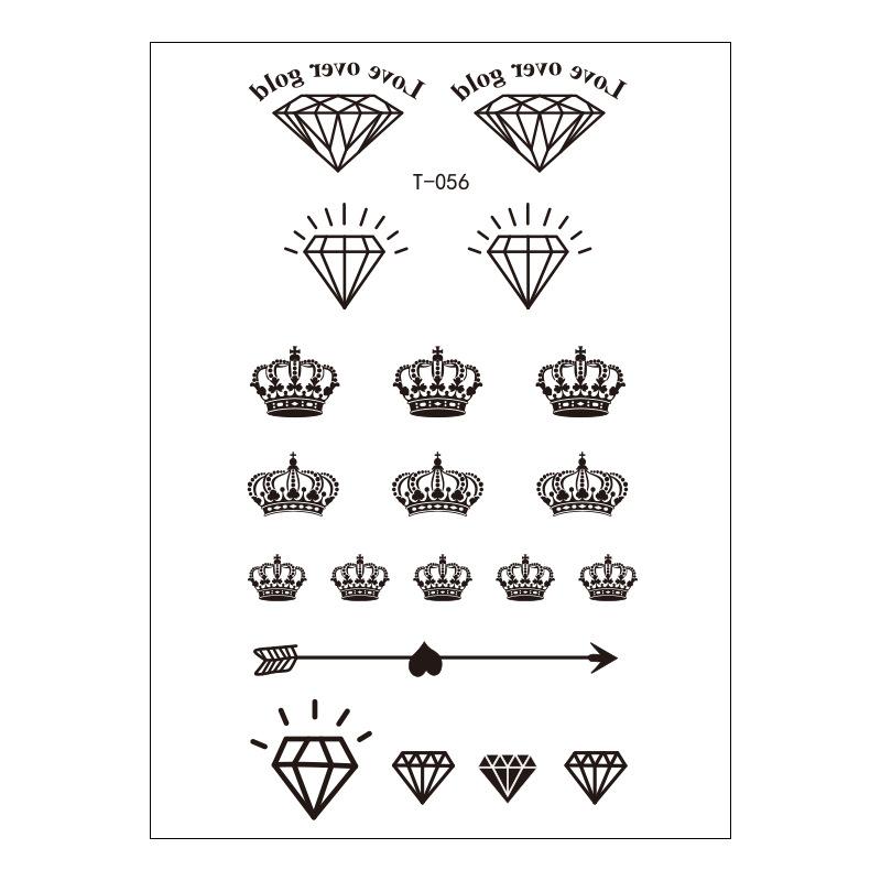 Schönheitsaufkleber Cartoon Tattoo Aufkleber Niedlicher Temporärer Tattoo Aufkleber Klein Frisch Wasserdichter Tattoo Aufkleber