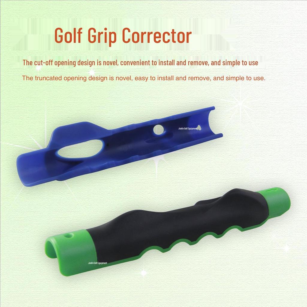 Beginner Golf Hand Grip Corrector - Double Hole Plastic Trainer