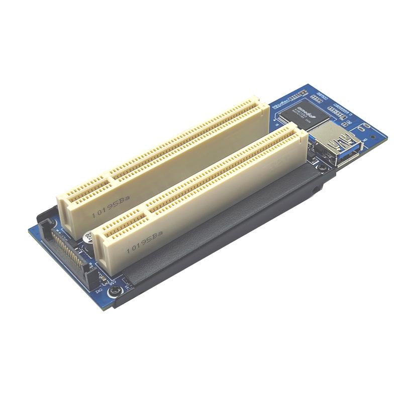 PCIe to Dual PCI Adapter Card for Capture, Gold Tax, Sound, and Parallel Port Cards