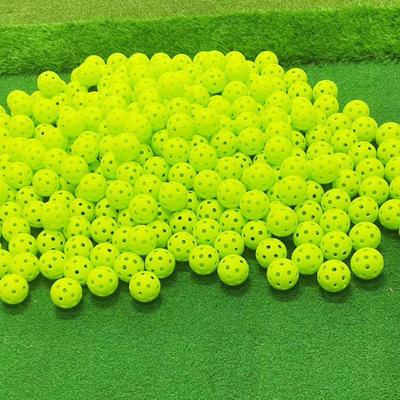 10Pcs Indoor Golf Ball Golf Practice Balls Golf Light Ball Have Hole Golf Traini