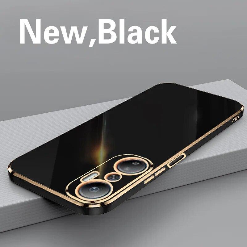 

Для Infinix Hot 20 чехол роскошный квадратный чехол для телефона Infinix Hot 20s X6826 X6826B X6826C силиконовая задняя крышка Fundas X6827 Infinix Hot 20s серый/чёрный