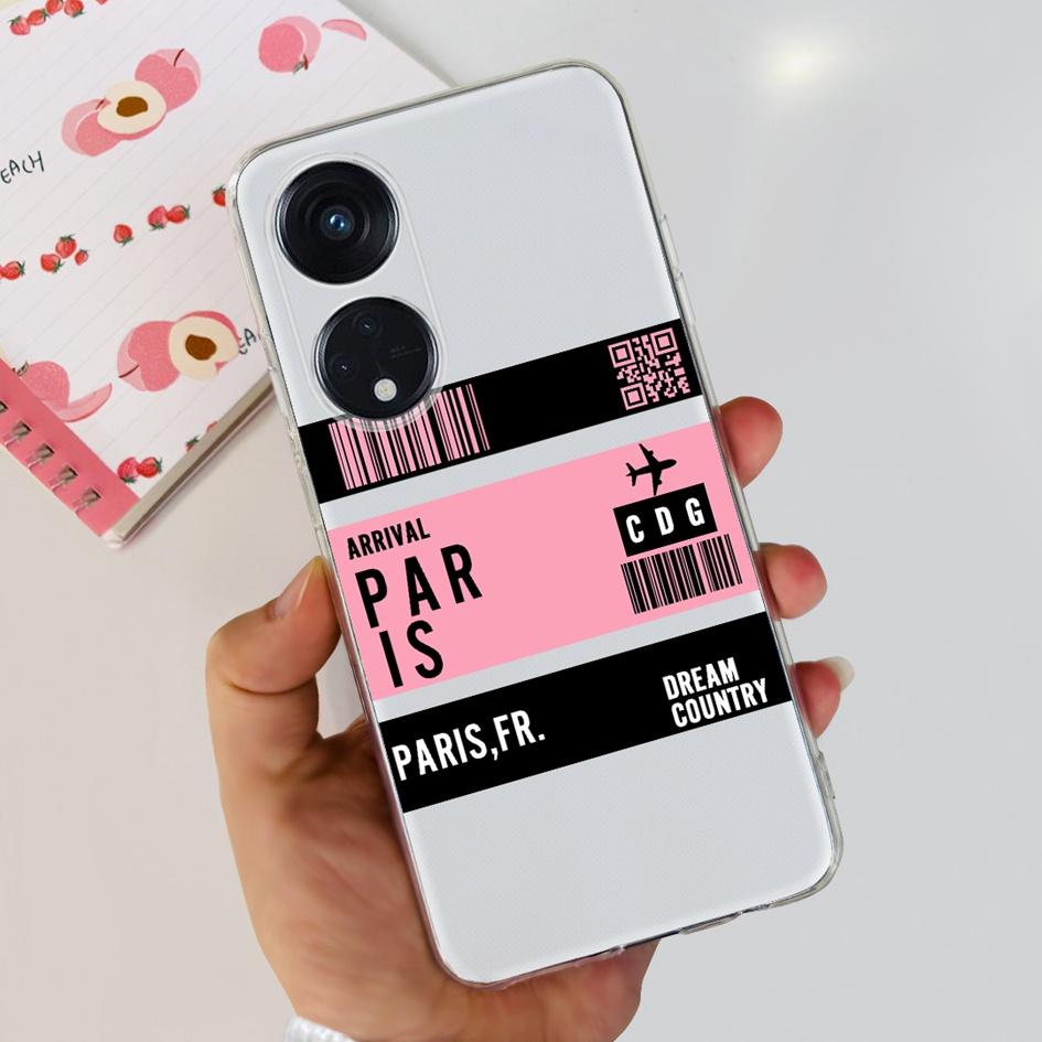 6.43" For OPPO Reno8 T 4G Case Soft Silicone Cover Cute Fashion Printed Bumper Funda For OPPO Reno 8T CPH2481 Coque Reno8T Cover