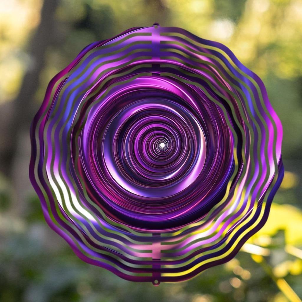 10 Inch Hanging Wind Spinner with 360 Hook Creative Outdoor Wind Chime for Lawn Garden Decor Spring Summer Decoration Nature Inspired Gift