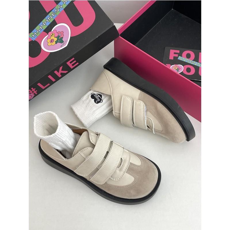 

Retro Velcro versatile board shoes casual fashion platform single shoes 40