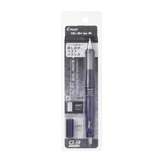 PILOT Dr.Grip CL Play Balance Mechanical Pencil, 0.3mm, Clear Navy (HDGCL70R3CNV) - Gentle on Neck, Shoulders, and Arms - Customize with